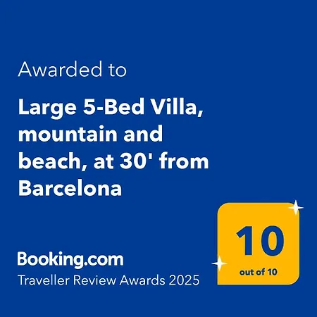 Large 5-bed Villa, Mountain And Beach, At 30' From Barcelona Villa *